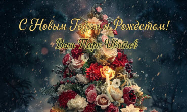 Поздравление с Новым годом и Рождеством от Парка Цветов